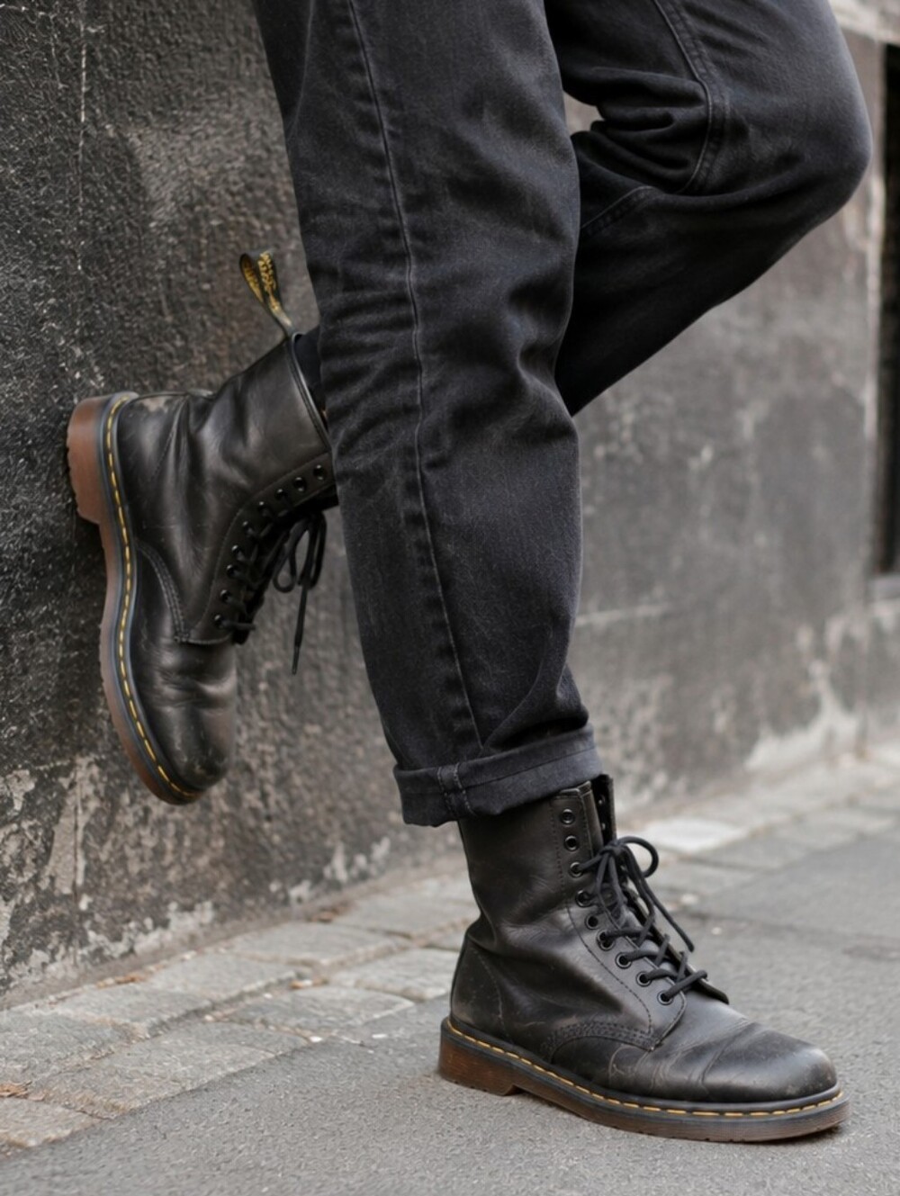 Vintage Dr. Martens Leather 8-Eye Combat Boots UK 7 Unisex